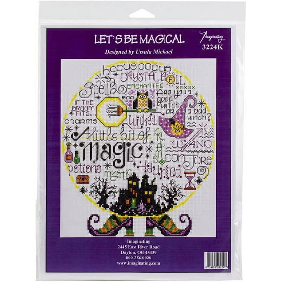 Imaginating Counted Cross Stitch Kit 8.3"X9.4"-Let's Be Magical (14 Count)