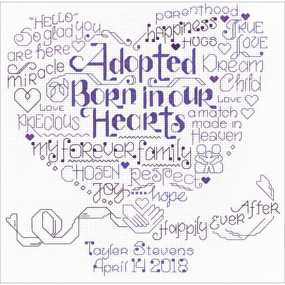 Imaginating Counted Cross Stitch Kit 9.5"X9.25"-Let's Adopt (14 Count)