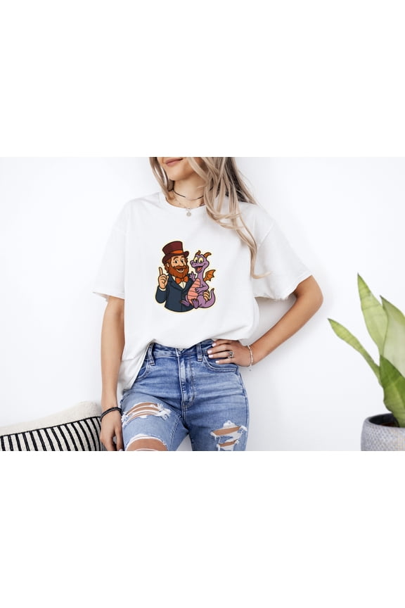 Imagination Duo Dreamfinder Figment Epcot Fan Vintage Unisex T-Shirt, up to size 5XL