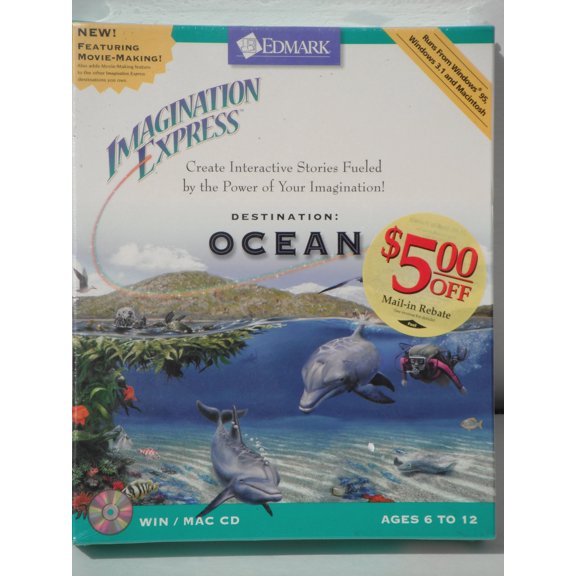 Imagination Express - Destination Oceans (Windows 95/98) NEW