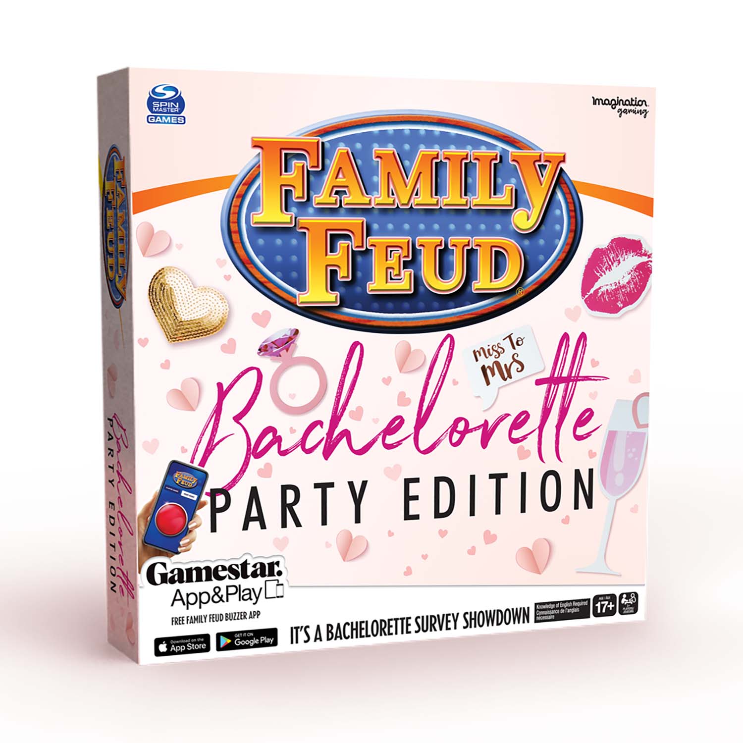 Imagination Games Family Feud Bachelorette Game - It's A Bachelorette Survey Showdown! - image 1 of 4