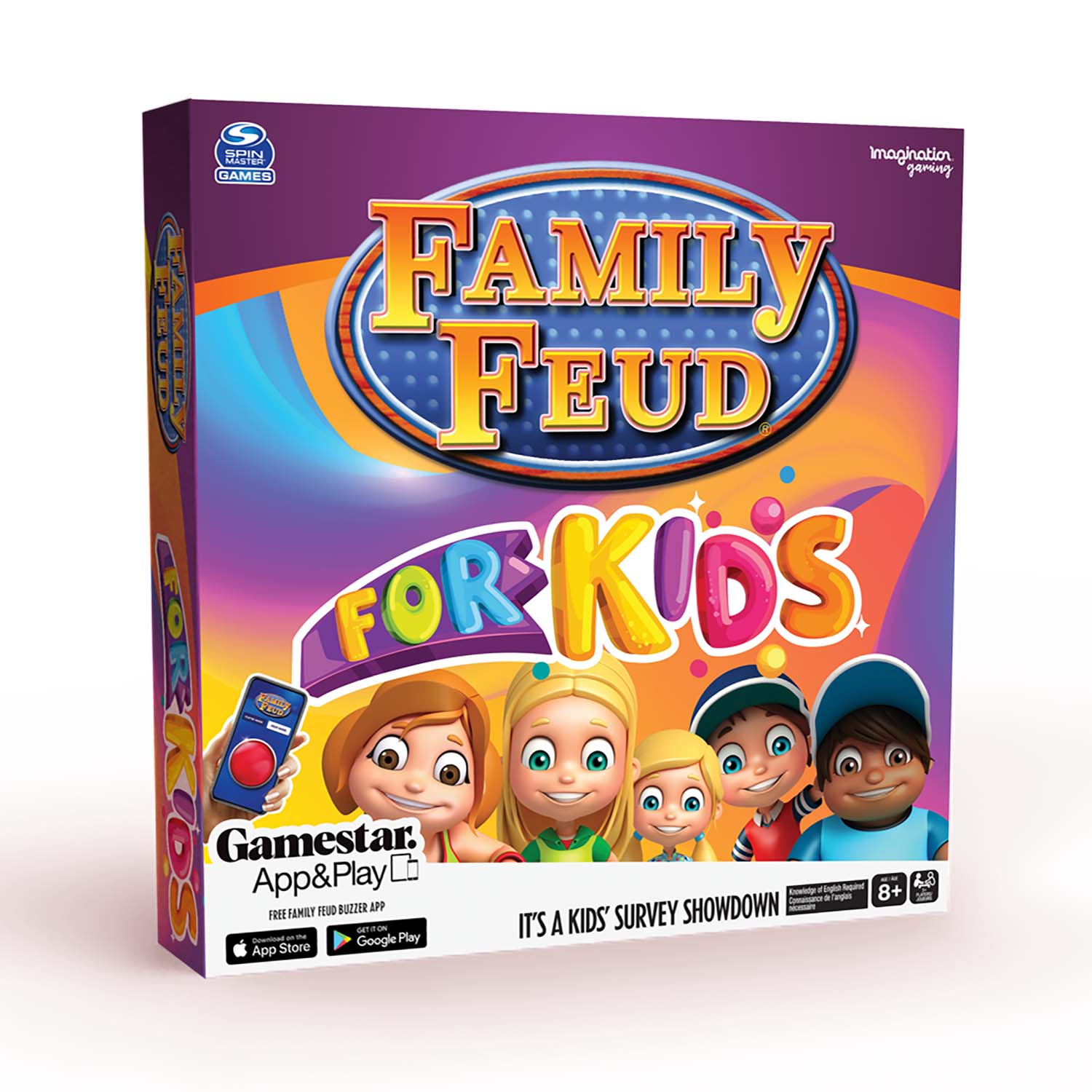 Imagination Games Family Feud Kids Game - It's A Kids' Survey Showdown Board Game - image 1 of 4