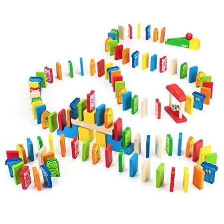Imagination Generation Backyard Animals Domino Rally Adventure, 110 pieces