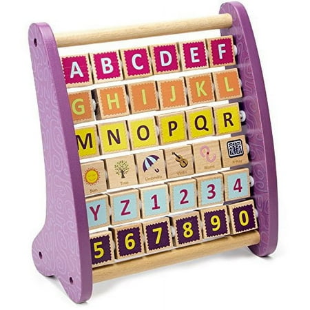 Imagination Generation Professor Poplar's Amazing Alph-Abacus Wooden ABC Learning Toy