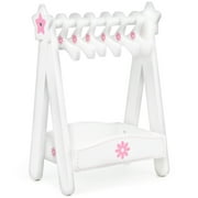 White Doll Closet Wardrobe by Olivia's World Wooden Baby Furniture Toy  TD-0210A