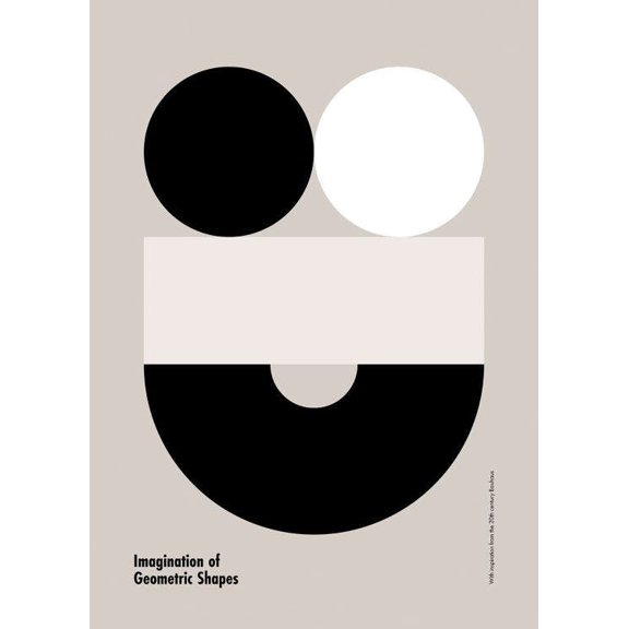 Imagination Of Geometric Shapes Print Wall Art, Modern Wall Decor For Living Room Bedroom, 8x12 UNFRAMED