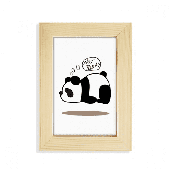 Imagination Panda Floating Eyes Desktop Display Photo Frame Picture Art Painting 5x7 inch