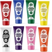 Imagination Works Non-Toxic Washable Vibrant Color Finger Paints, 2 fl.oz, 8 Count Pack