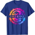 thumbnail image 1 of Imagine Colorful Fantasy Retro Dragon Unisex T-Shirt for Men Women Kids Toddler,Royal Blue Color,Size 2T, 1 of 5