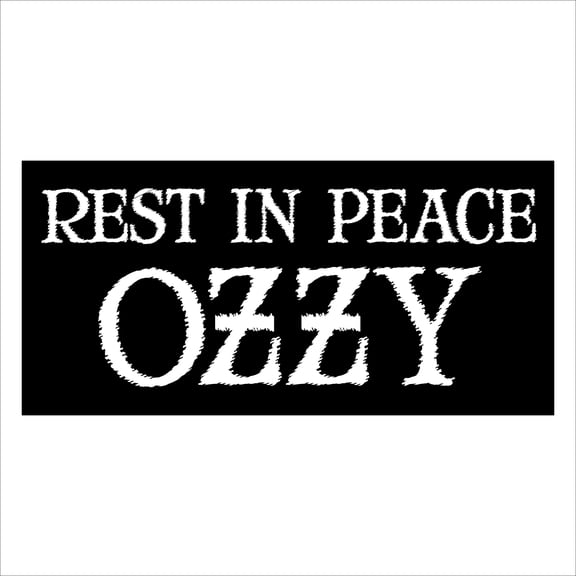 Imagine This Company Rest in Peace Rock Legend Rectangle Shaped Car Magnet; Removable Magnets for Cars, Fridges, Lockers, Stylish Car Accessories, Weather Resistant, 2.75x5.75 in, 1 Ct, Black