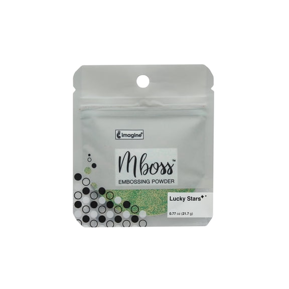 Imagine Crafts Mboss Powder .77oz Lucky Stars