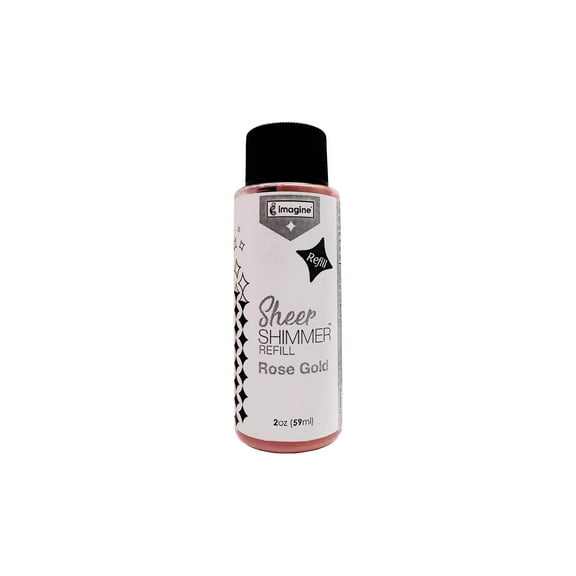 Imagine Crafts Sheer Shimmer Refill 2oz Rose Gold