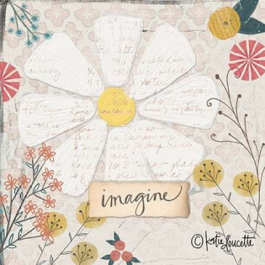 Imagine Daisy Canvas Art - Katie Doucette (24 x 24)
