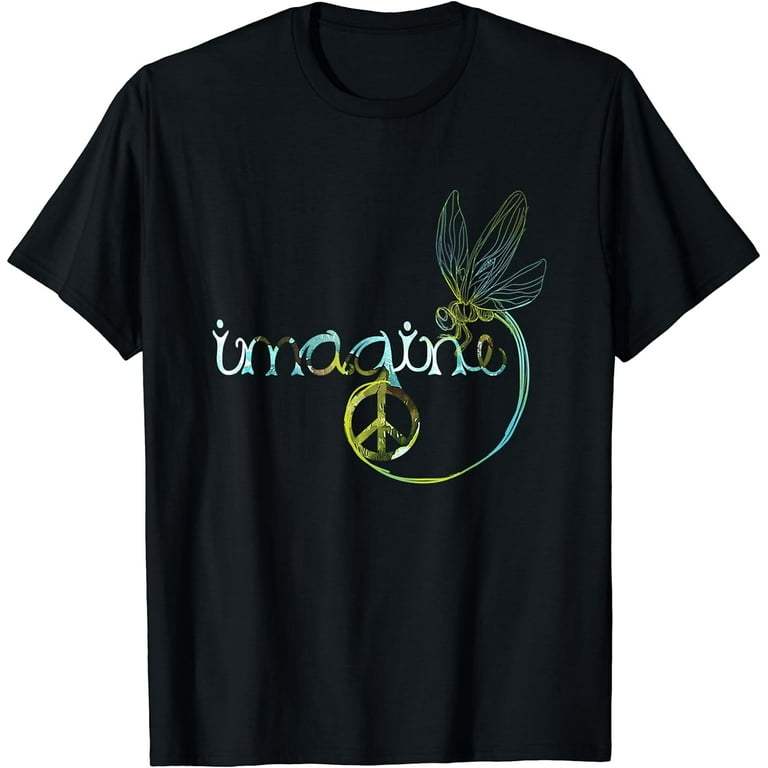 Dragonfly Imagine Hippie T Shirt For Women Men Dragonfly Imagine Hippie T Shirt For Women Men