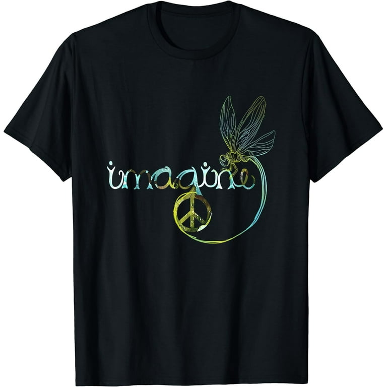 Dragonfly Imagine Hippie T Shirt For Women Men Dragonfly Imagine Hippie T Shirt For Women Men