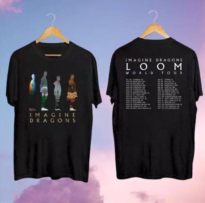 Imagine Dragons 2024 Loom Tour TShirt Concert New World Gift Band Fan