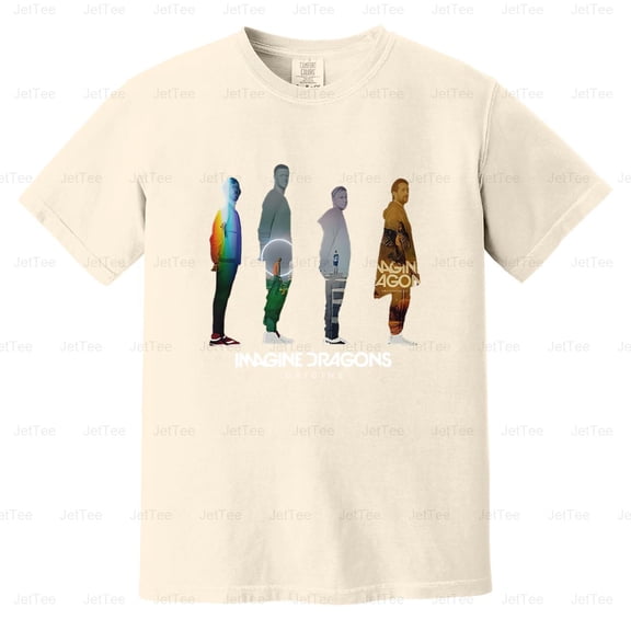 Imagine Dragons Black Tour Merch Alternative Rock Music Band Comfort Color T-Shirt Unisex, up to 4XL