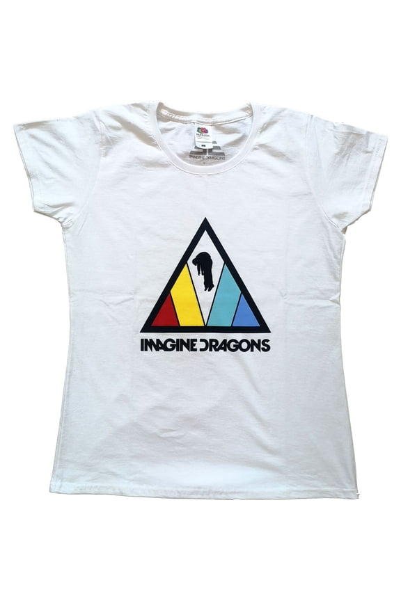 Imagine Dragons Ladies T-Shirt: Triangle Logo (Small)