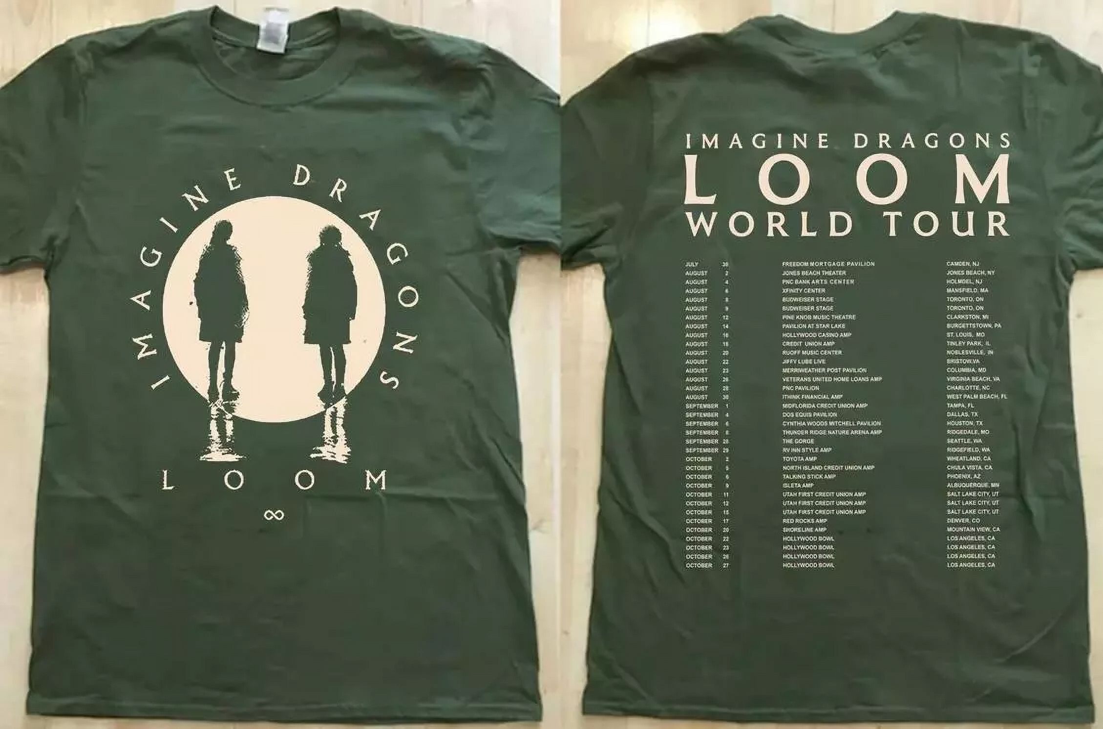 Imagine Dragons Loom Music Tour 2024 TShirt Gift