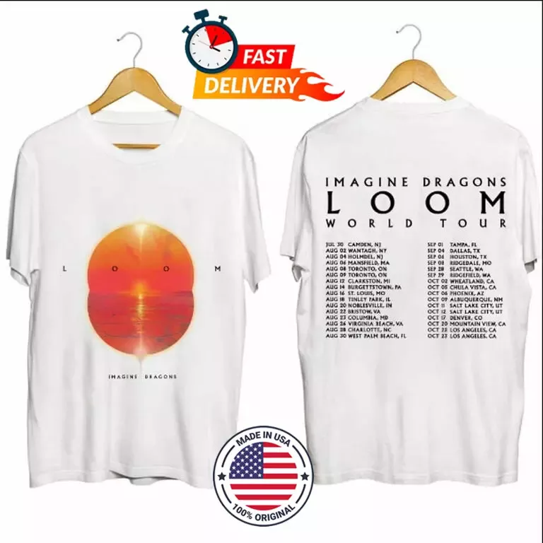 Imagine Dragons Loom Tour 2024 Signature TShirt Concert 2024 TShirt