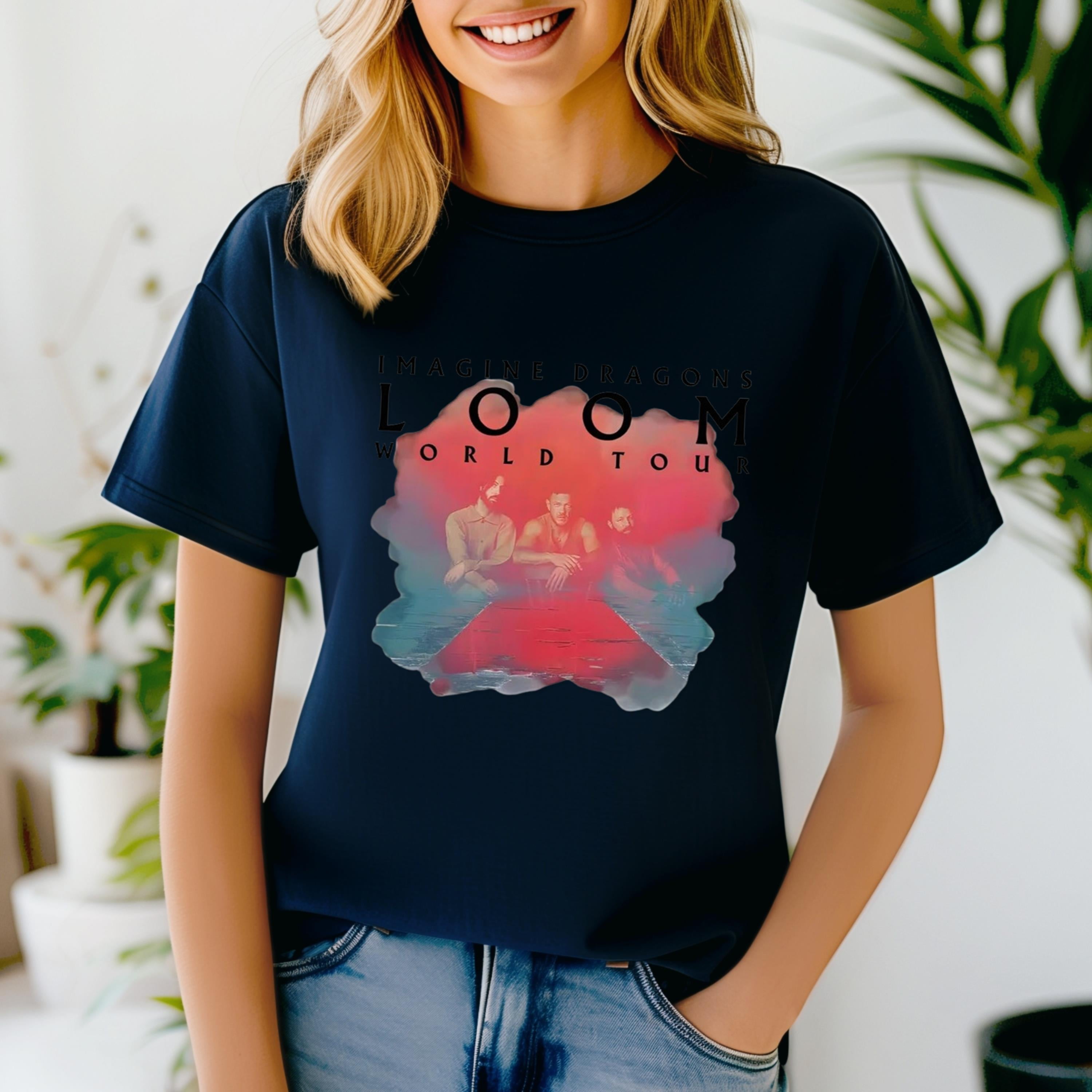 Imagine Dragons Loom Tour 2024 Unisex TShirt, Imagine Dragons Band Fan Shirt, Imagine Dragons