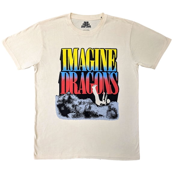 Imagine Dragons Unisex T-Shirt Falling Clouds (Natural) (XX-Large)