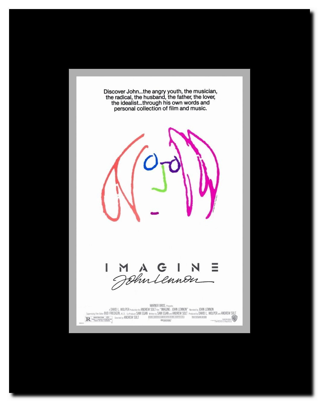 Imagine Framed Movie Poster