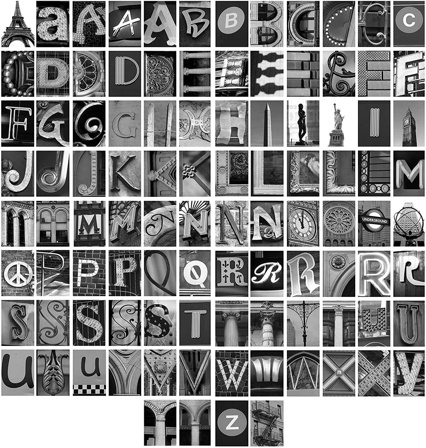 Picture Containing Letters Imagine Letters Photo Art Prints, Alphabet Collection, 100 Count ...