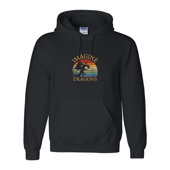 Imagine Magical And Mythical Fantasy Dragons Boys Girls Kids Mythic Legend Hoodie Unisex, up to 5XL