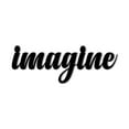 thumbnail image 1 of Imagine - Metal Wall Sign Cursive Decorative Accent Decor Wall Decor Word Sign Visualize - 3 Sizes / 13 Colors - Gift Idea Child Creativity Classroom Room Decor Made in USA, 1 of 6
