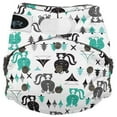 thumbnail image 1 of Imagine One Size Hook and Loop Stay Dry All In One Diaper - Lil Stinker, Gray, 1 of 2