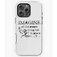 thumbnail image 1 of Imagine Peace John Lennon Inspired - Modern Phone M1635 Phone Case for iPhone 17 16 15 14 13 12 11 Pro Max, 1 of 2
