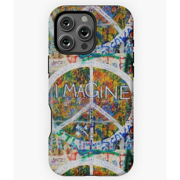 Imagine Peace Wall John Lennon M1610 Phone Case for iPhone 17 16 15 14 13 12 11 Pro Max