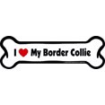 thumbnail image 1 of Imagine This Bone Car Magnet, I Love My Border Collie, 2-Inch by 7-Inch, 1 of 3