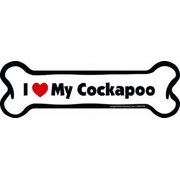 Imagine This Bone Car Magnet, I Love My Cockapoo, 2-Inch by 7-Inch