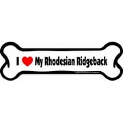 Imagine This Bone Car Magnet, I Love My Rhodesian Ridgeback, 2-Inch by 7-Inch