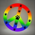thumbnail image 1 of Imagine This Peace Car Magnet Sign, Rainbow, 41/2-Inch by 4-1/2-Inch, 1 of 4