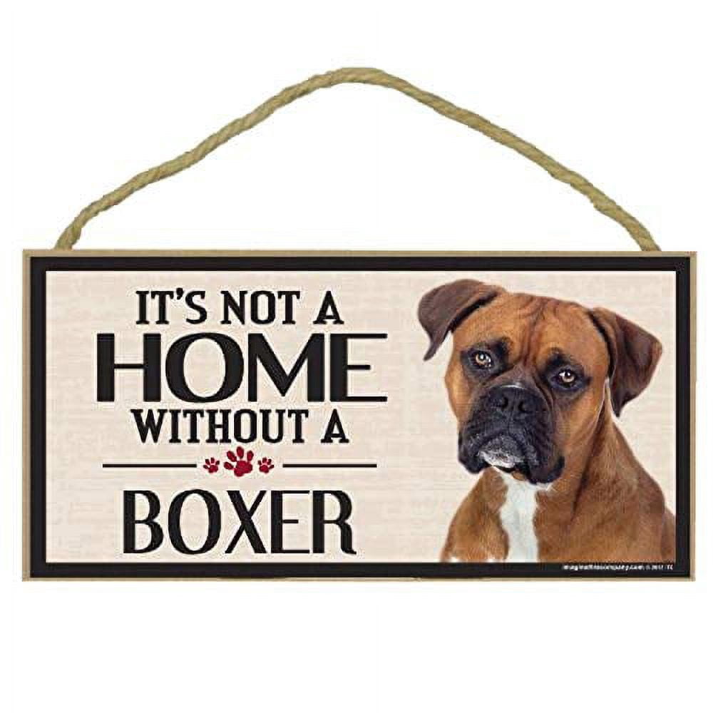 imagine this wood sign for boxer dog breeds - Walmart.com