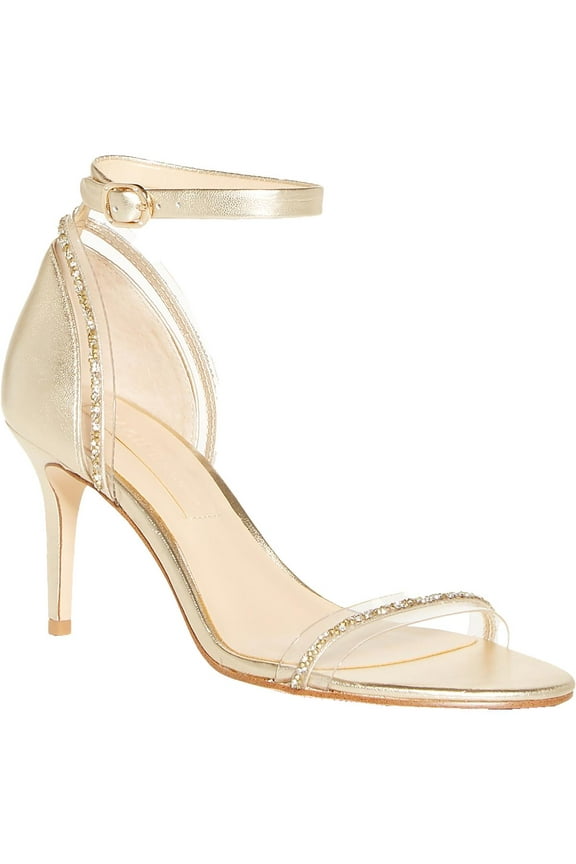 Womens Phillipa Leather Dress Heels Gold 6 Medium (B,M)