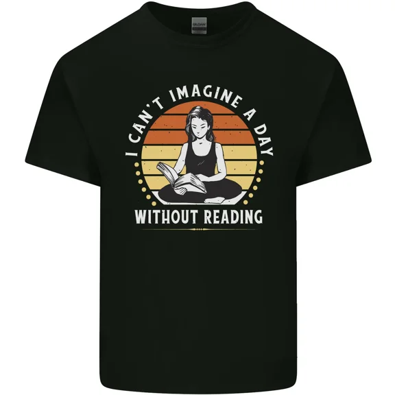 Imagine a Day Without Reading Just Kidding Funny Bookworm for a Unisex T-Shirt, up to size 5XL