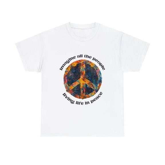 Imagine all people living life in peace hippie flower shirt ID-0223-PSSH