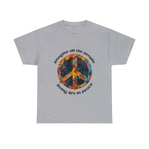Imagine all people living life in peace hippie flower shirt ID-0223-PSSH
