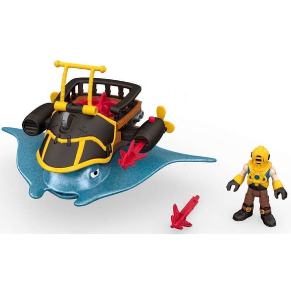 Imaginext Captain Nemo & Stingray Action Figure Playset