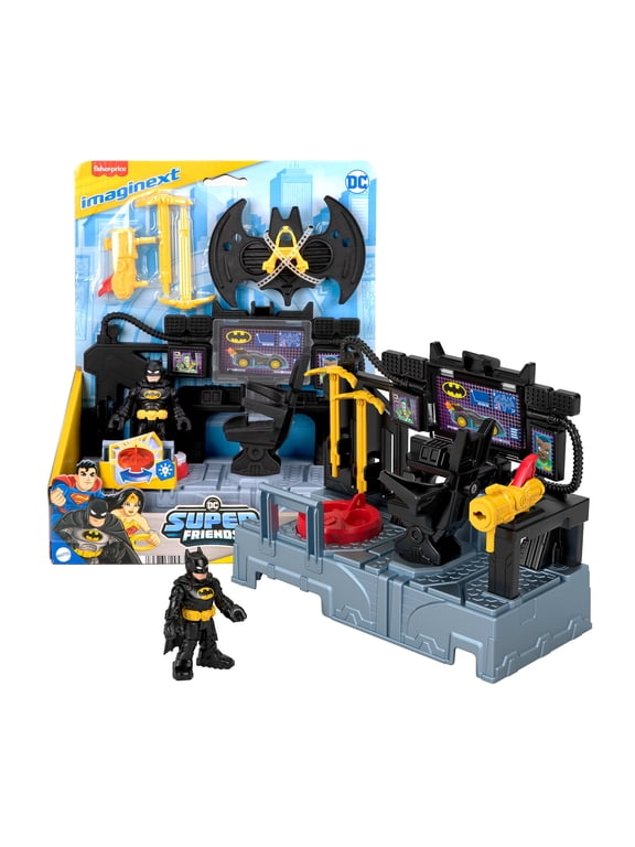 DC Super Friends Bat Command Center Playset with Lights & Batman Figure