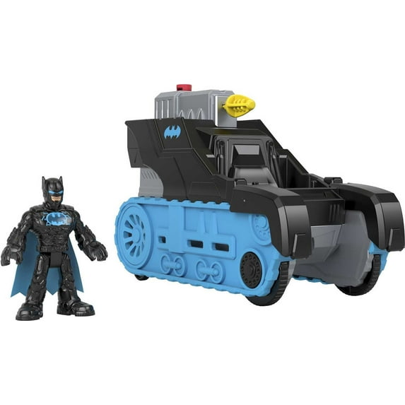Imaginext DC Super Friends Bat-Tech Tank Vehicle with Lights & Batman Figure Set, 3 Pieces
