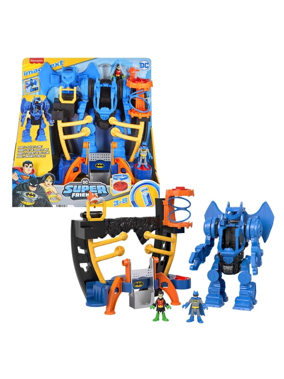 DC Super Friends Batman Playset, Command Center with 10-inch Robot, Toddler Toys Ages 3+