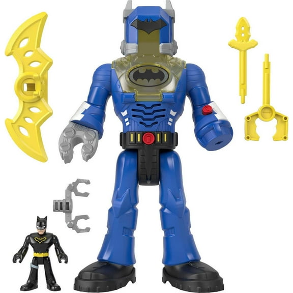 Imaginext DC Super Friends Batman Toys, Robot with Lights Sounds and Insider Figure, Preschool Toys
