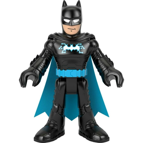 Imaginext DC Super Friends Batman XL 10-Inch Poseable Action Figure, Bat-Tech Blue