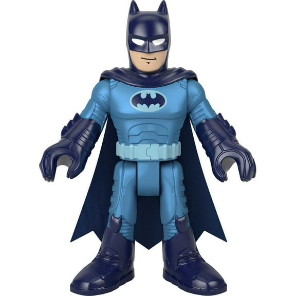 Imaginext DC Super Friends Batman XL 10-Inch Poseable Figure, Defender Blue