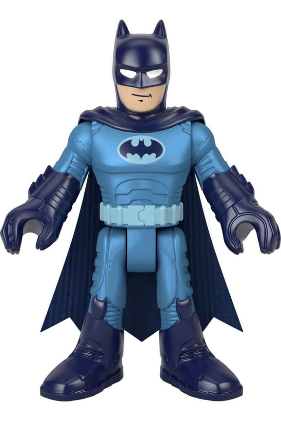 DC Super Friends Batman XL 10-Inch Poseable Figure, Defender Blue